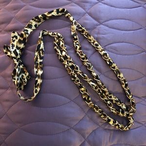 Leopard Chain Link Necklace